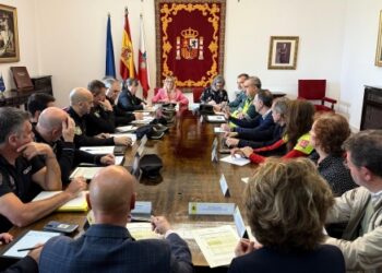Reunión de coordinación de seguridad en Cantabria con la delegada del Gobierno, fuerzas y cuerpos de seguridad del Estado y otros responsables institucionales, de cara a la final de la UEFA Europa League.